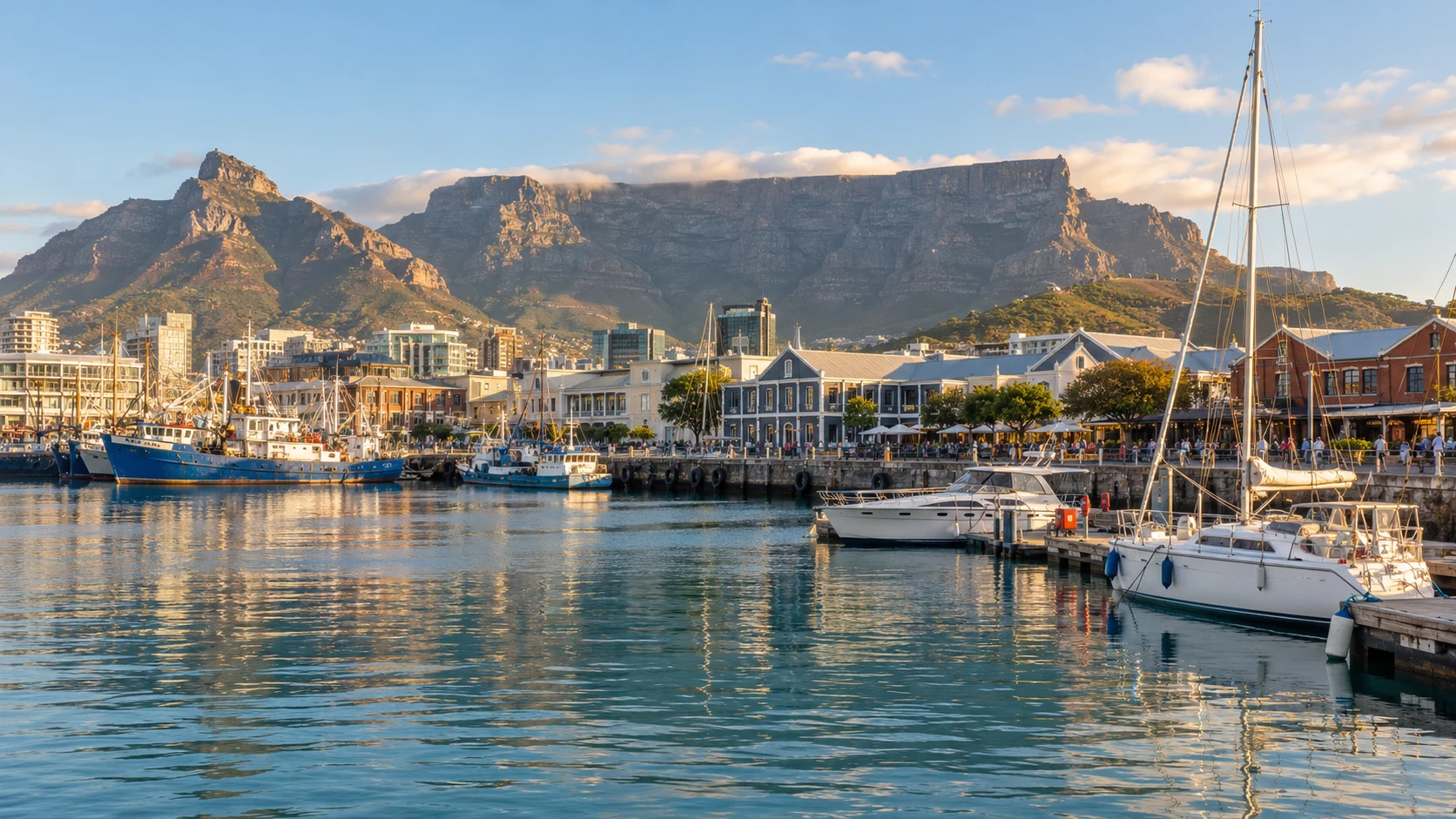 Illustrative rendering of the V and A Waterfront in Cape Town; not a view from the penthouse